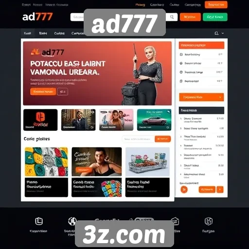 interface do site ad777 é otimizada para navegação