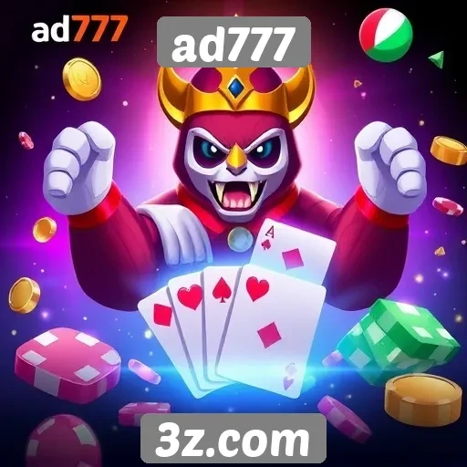 Exploração das opções de jogos no site ad777